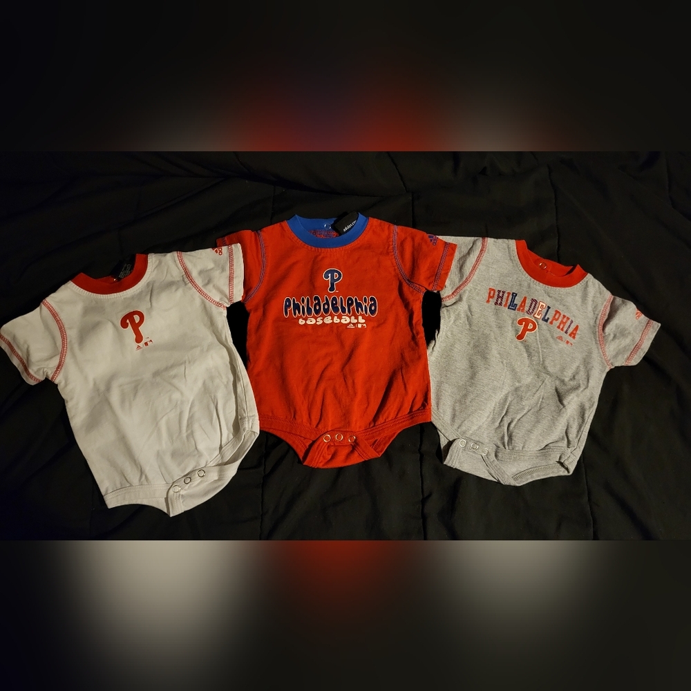 Philadelphia Phillies Adidas Baby Onesies